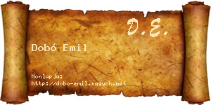 Dobó Emil névjegykártya